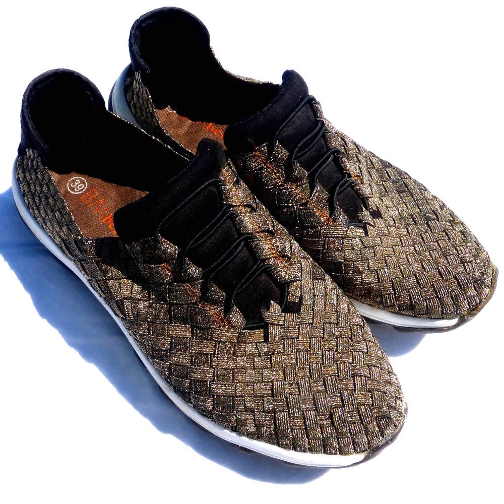 Bernie Mev Gummies Air Victoria Walking Sneaker Gold/bronze Size 39 (US 8-8.5)